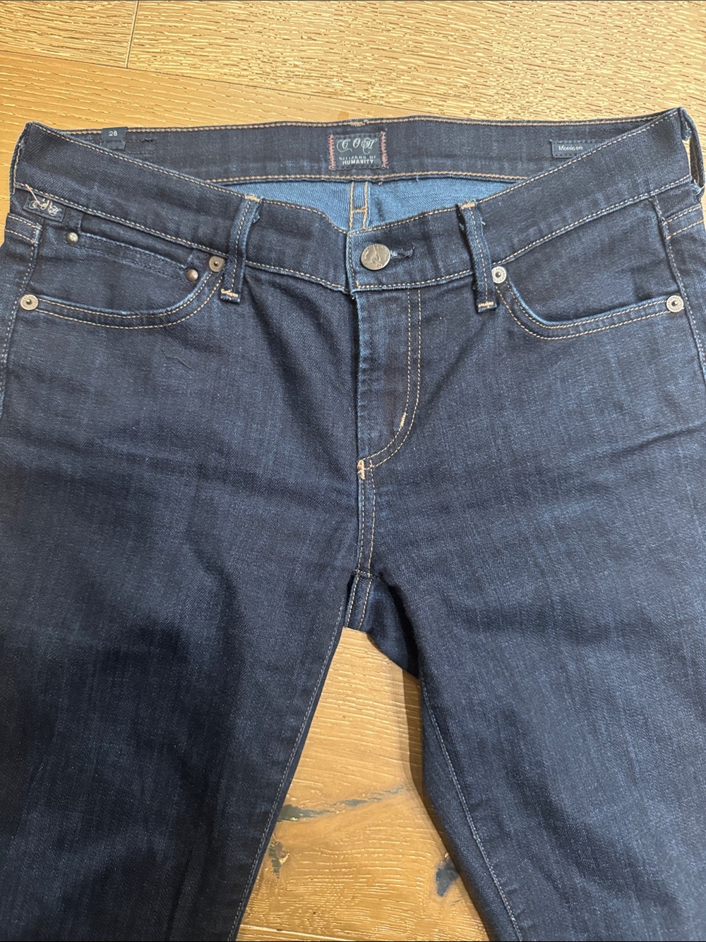Citizens of Humanity Morrison Slim Bootcut Jeans Size 28 Dark Wash - Picture 3 of 8